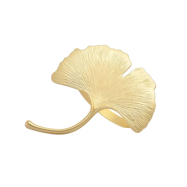 Napkin Rings in Leaf Design Decozen