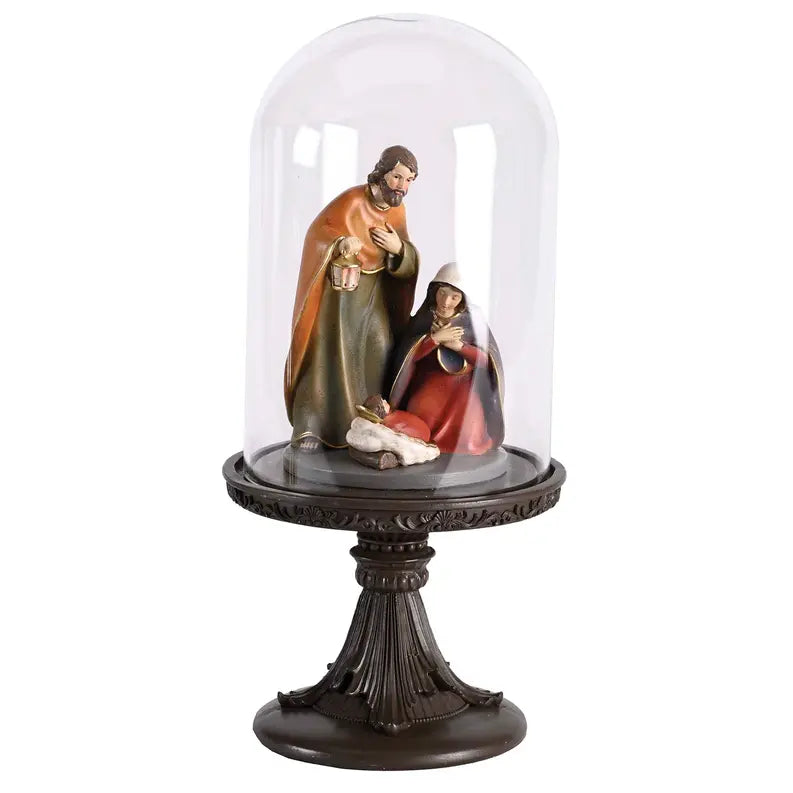 Nativity Holy Family In Glass Dome11.5H Dicksons Inc