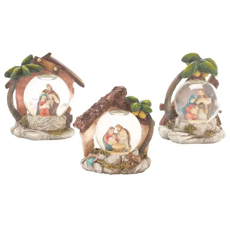 Nativity With Waterball Assortment In Display Box Dicksons Inc