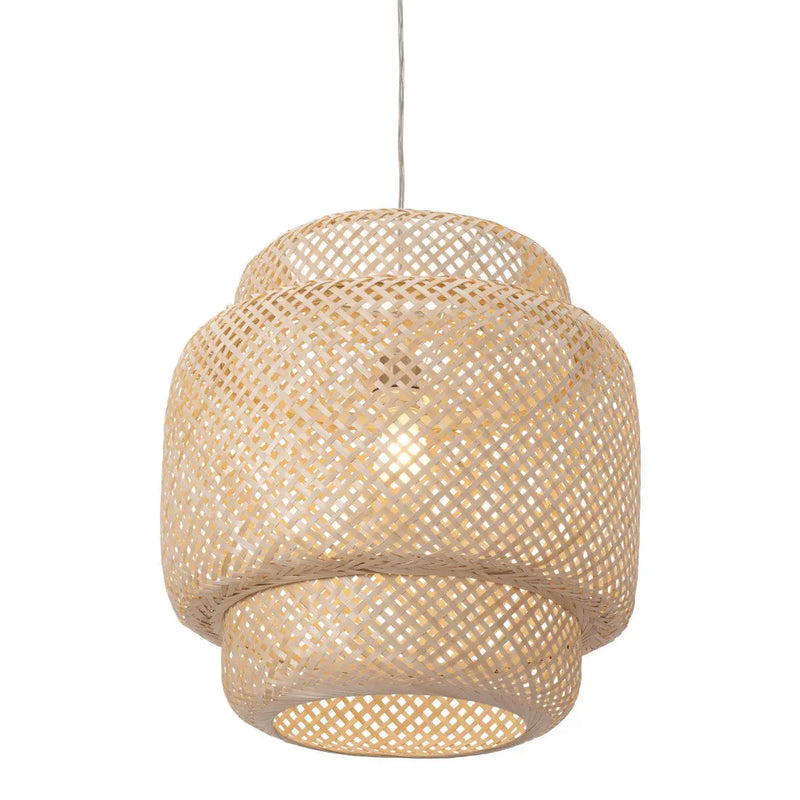 Natural Boho Weave Ceiling Lamp Homeroots Lighting