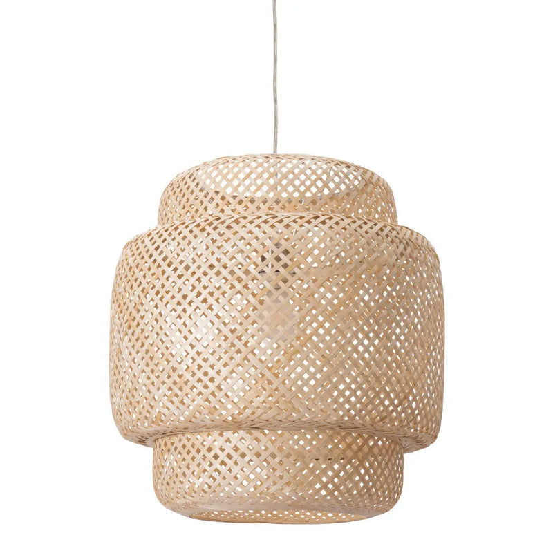 Natural Boho Weave Ceiling Lamp Homeroots Lighting