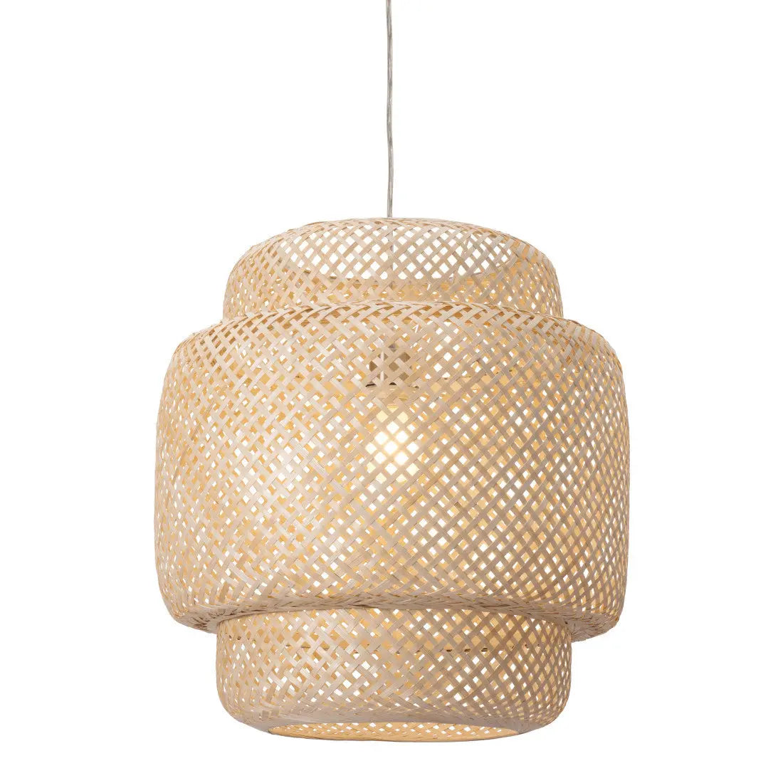 Natural Boho Weave Ceiling Lamp Homeroots Lighting