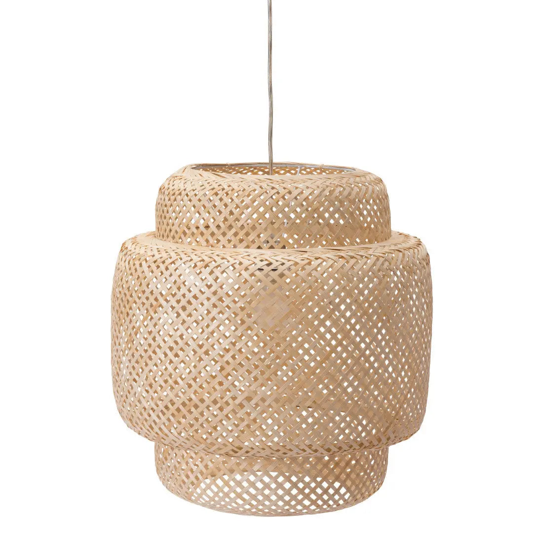 Natural Boho Weave Ceiling Lamp Homeroots Lighting