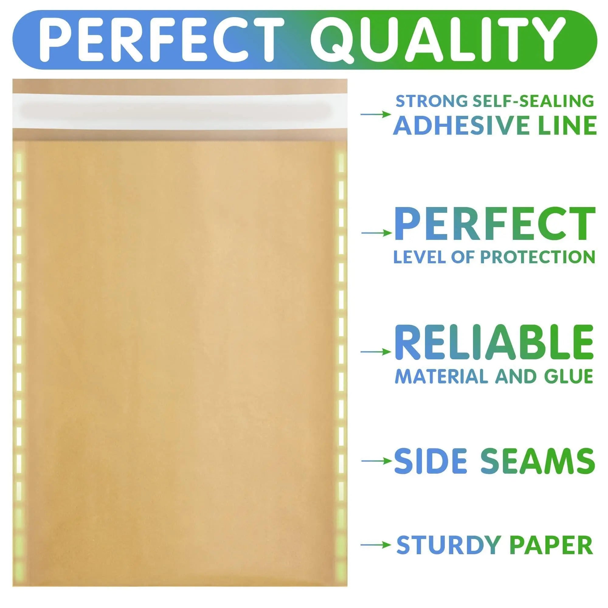 Natural Brown Kraft Bubble Mailers 10.5 x 15 Padded Envelopes 10 1 2 x 15 Pack of 10 Paper Cushion Envelopes with Peel and Seal for Mailing Shipping Packing Packaging Supplies Paper Bag Amiff