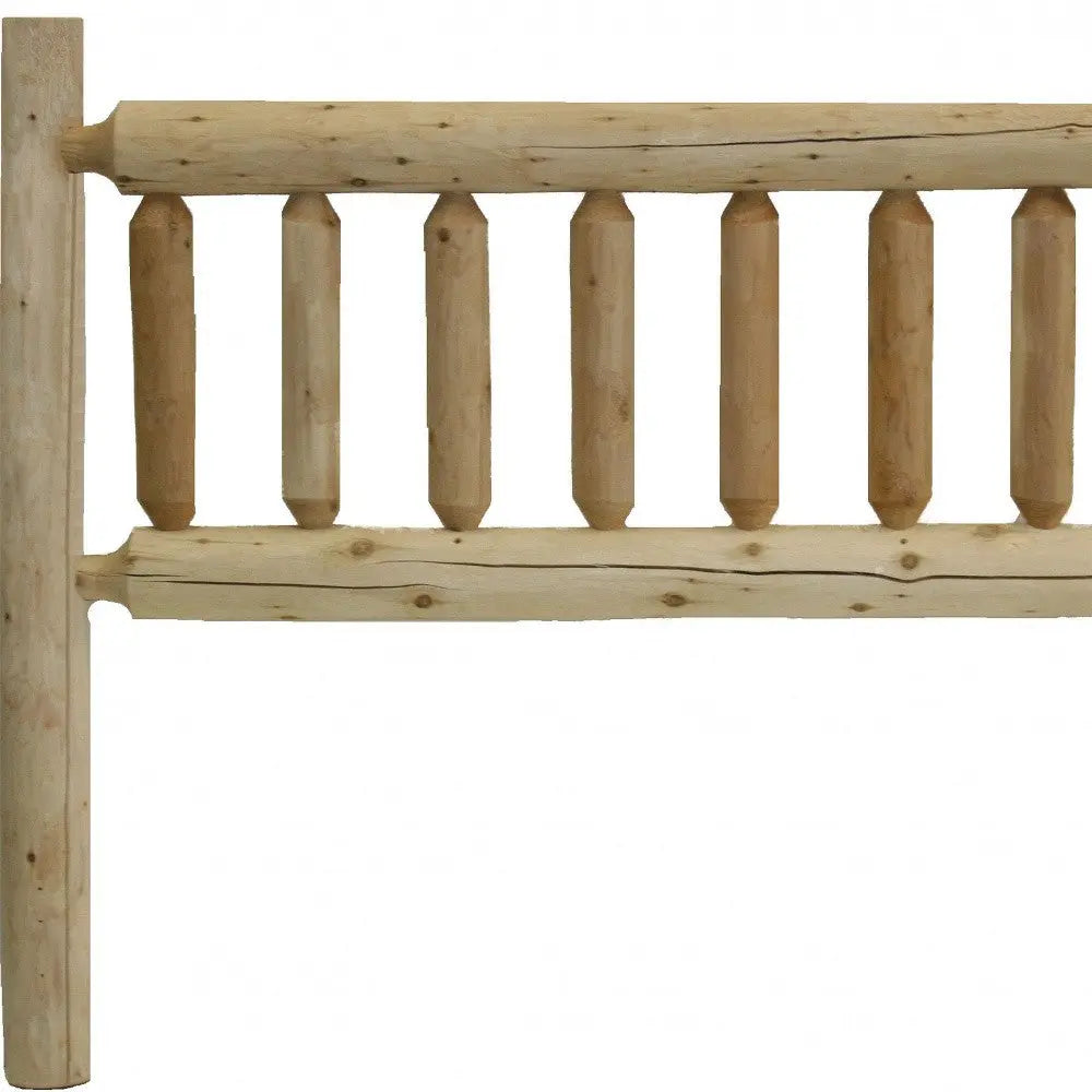 Natural Cedar Log King Headboard Homeroots Bed & Bath