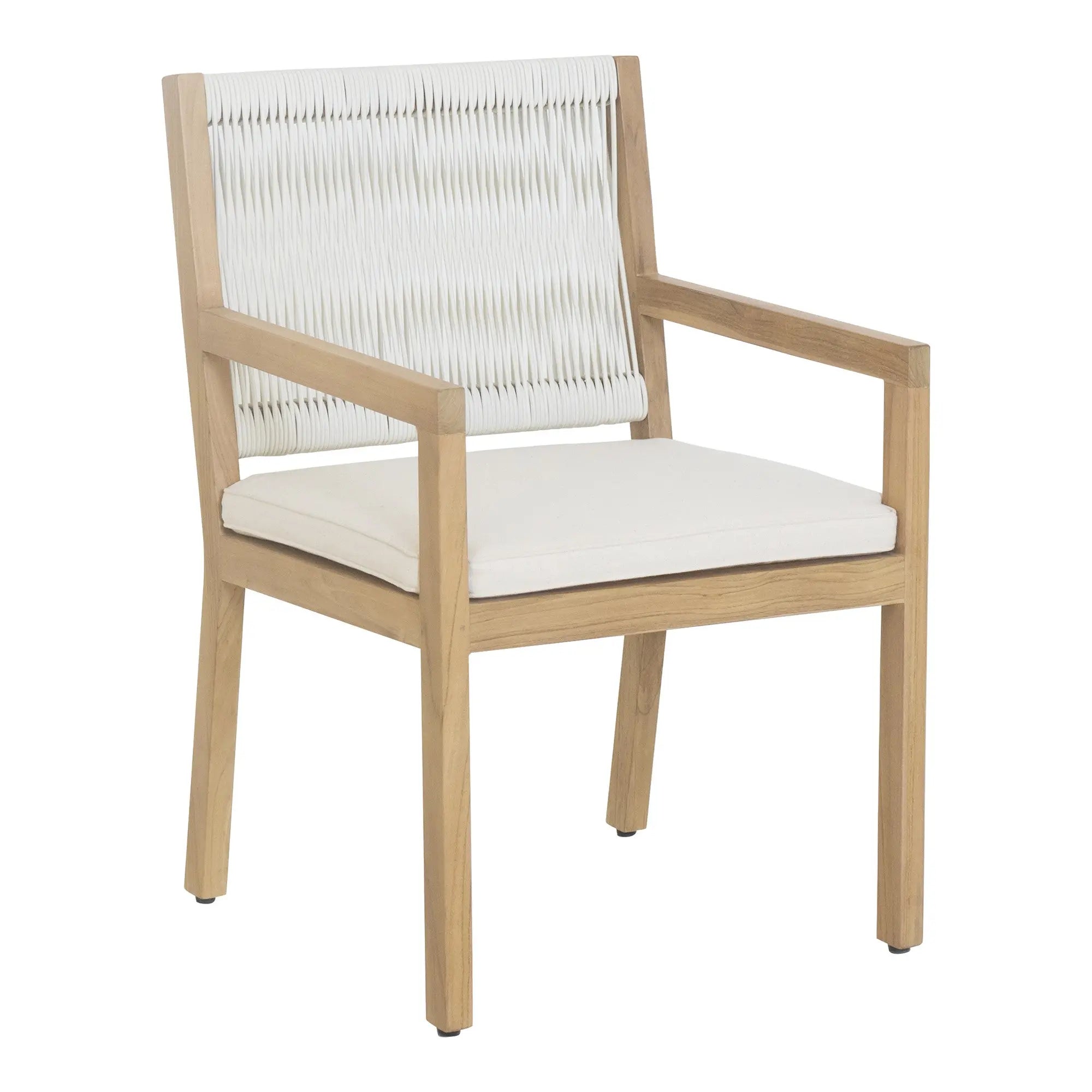 Natural Faux Leather Dining Arm Chair Homeroots Kitchen & Dining