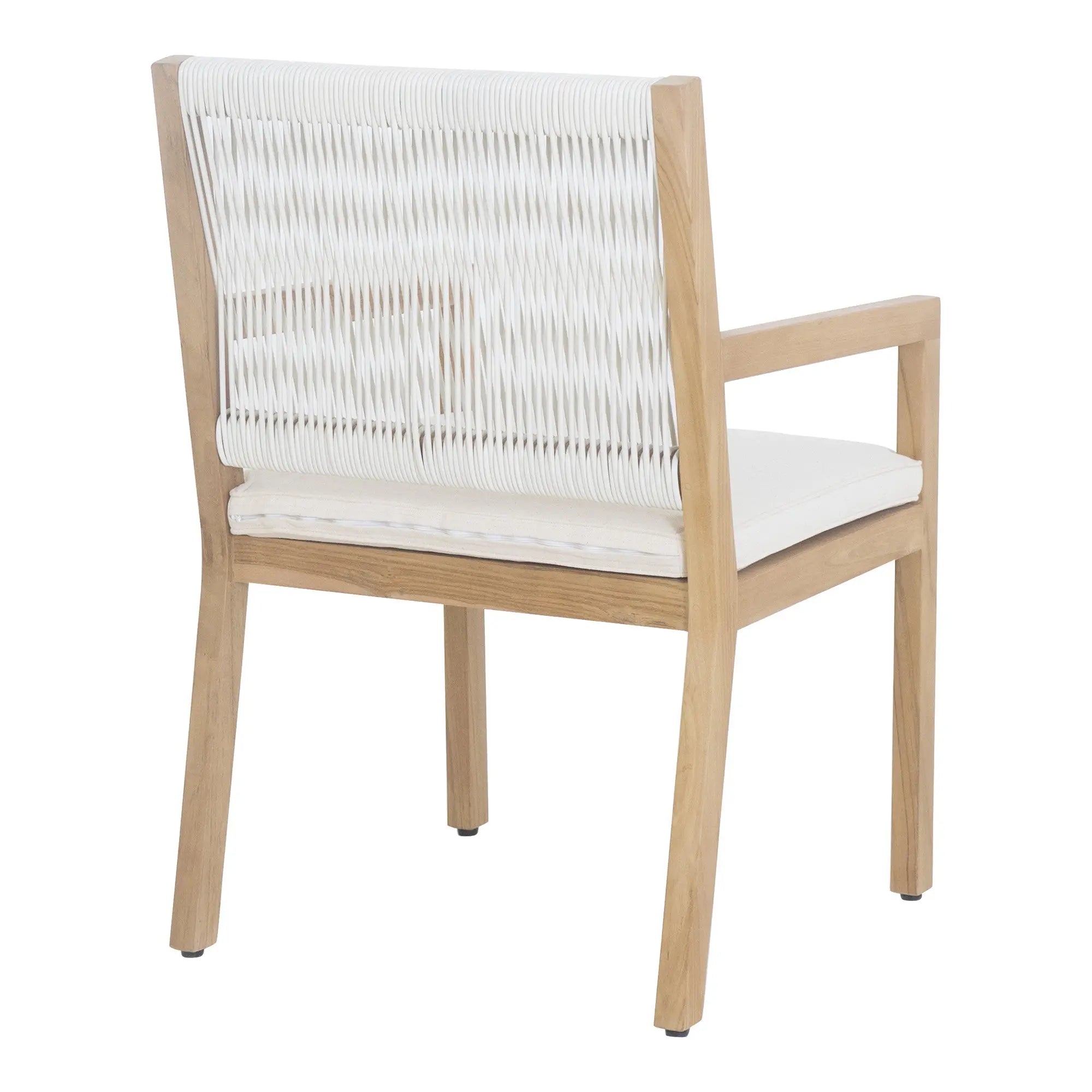 Natural Faux Leather Dining Arm Chair Homeroots Kitchen & Dining