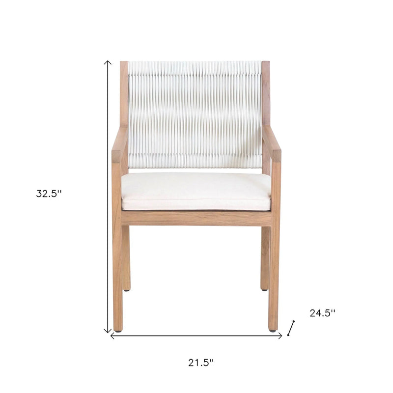Natural Faux Leather Dining Arm Chair Homeroots Kitchen & Dining