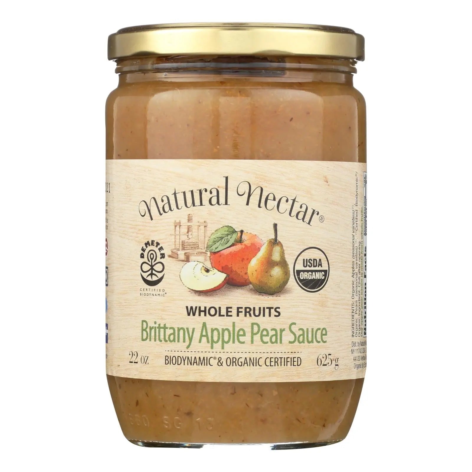 Natural Nectar Brittany Sauces - Apple - Case Of 6 - 22.2 Oz. Natural Nectar