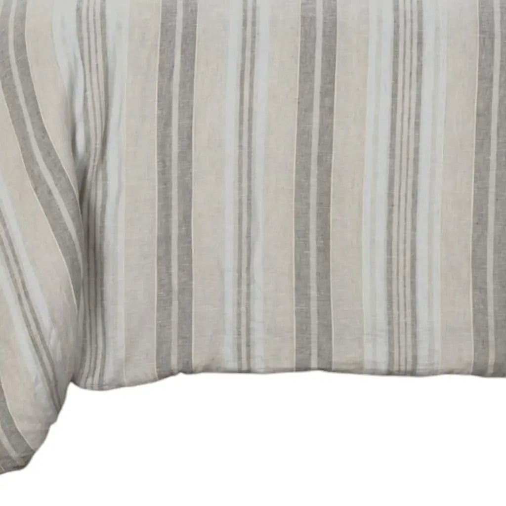 Natural Queen Linen Washable Polyester Duvet Cover Homeroots Bed & Bath