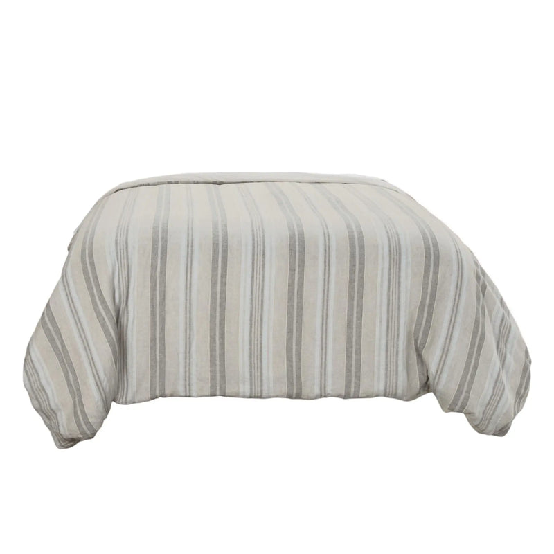 Natural Queen Linen Washable Polyester Duvet Cover Homeroots Bed & Bath