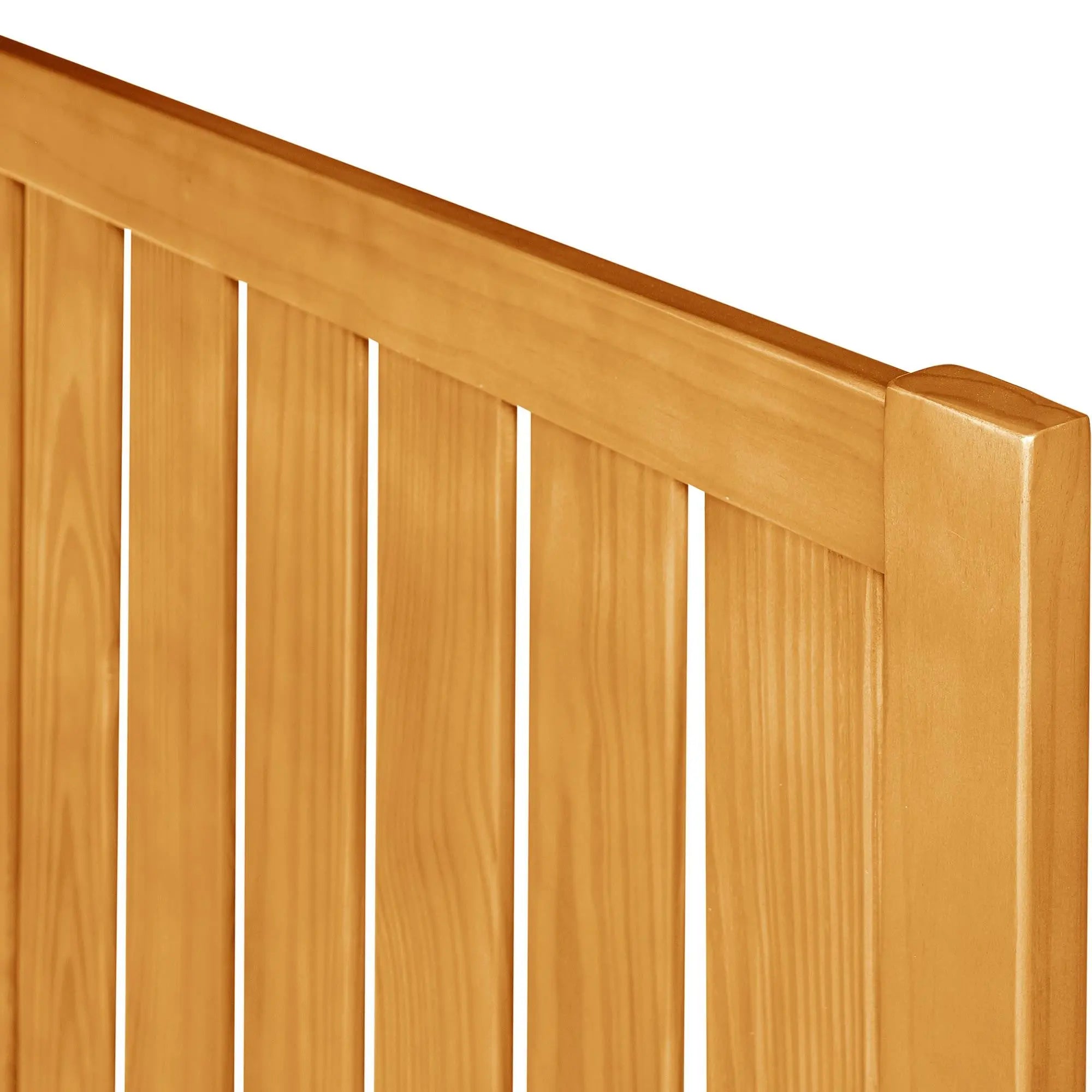 Natural Shiplap Texture Solid Wood King Bed Frame Homeroots Bed & Bath