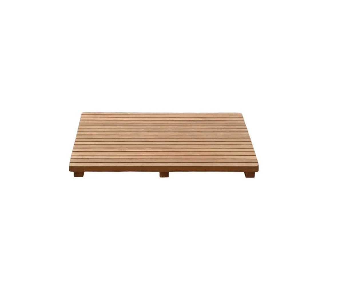 Natural Teak 24" Square Shower Mat Homeroots Bed & Bath