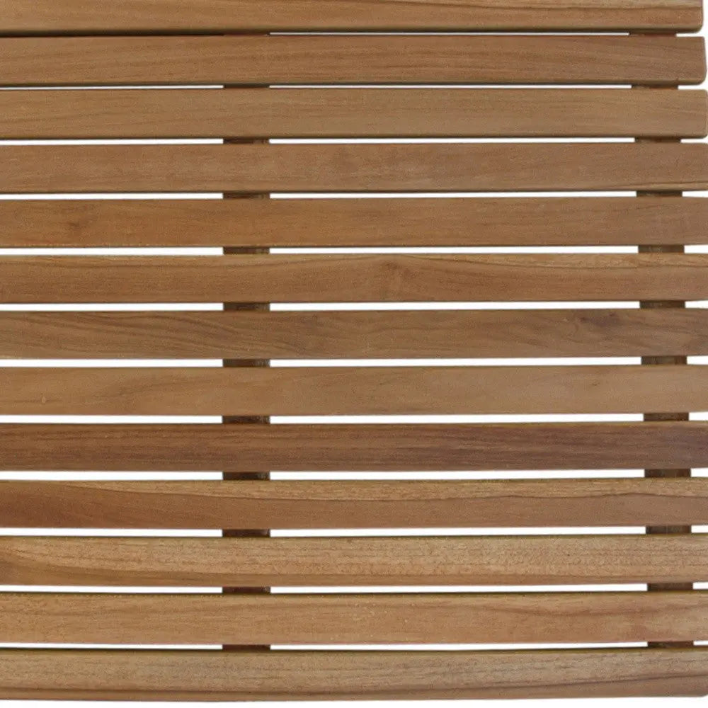 Natural Teak 24" Square Shower Mat Homeroots Bed & Bath