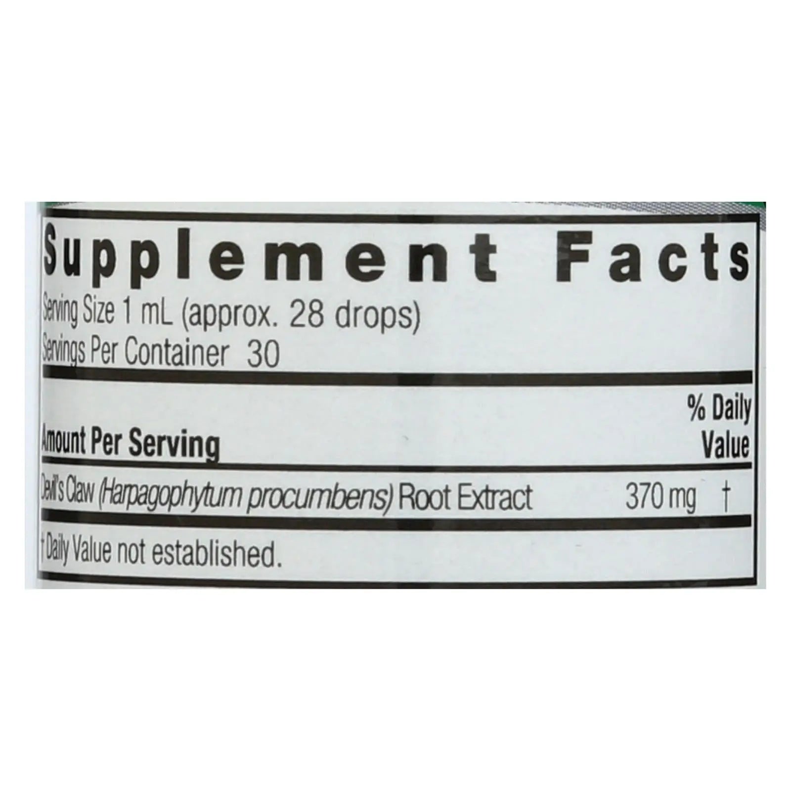 Nature's Answer - Alcohol Free Devil's Claw Root - 1 Oz Nature's Answer