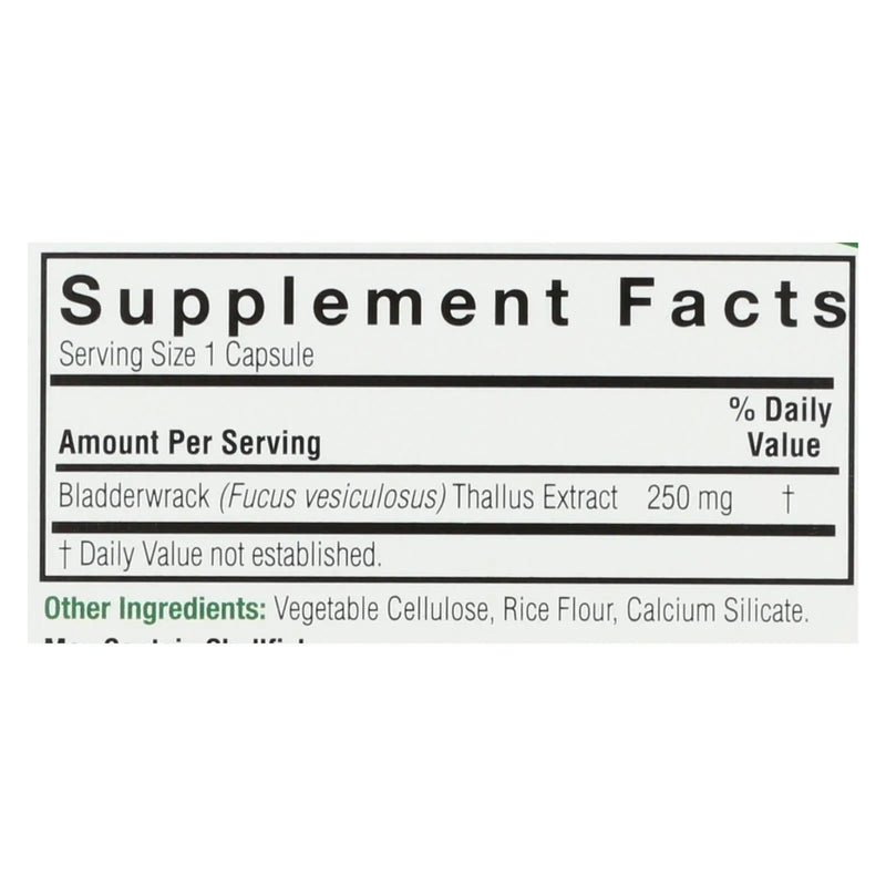 Nature's Answer - Bladderwrack Thallus - 90 Vegetarian Capsules Nature's Answer