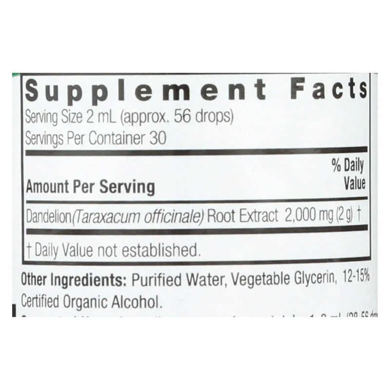 Nature's Answer - Dandelion Root - 2 Fl Oz Nature's Answer