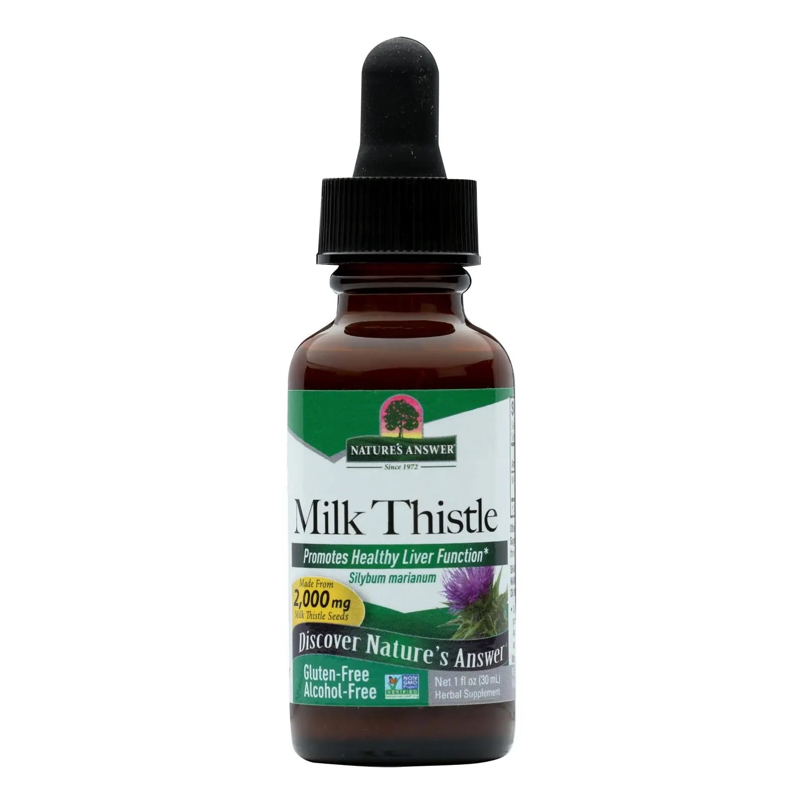 Nature's Answer - Milk Thistle Seed Alcohol Free - 1 Fl Oz Nature's Answer