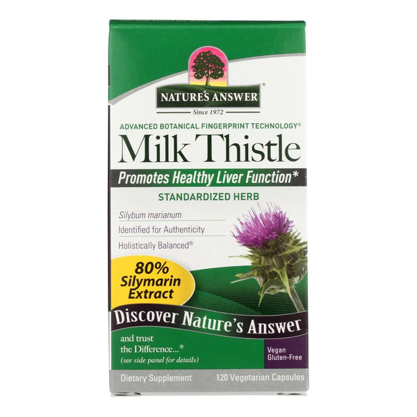 Nature's Answer - Milk Thistle Seed Extract - 120 Vegetarian Capsules Nature's Answer