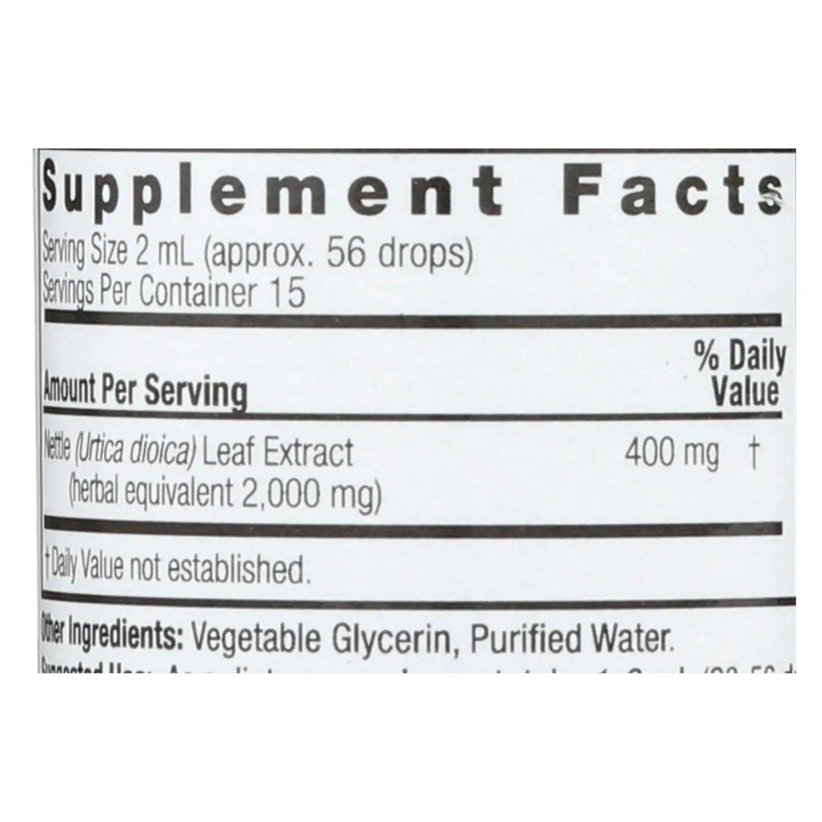 Nature's Answer - Nettle Leaf Alcohol Free - 1 Fl Oz Nature's Answer