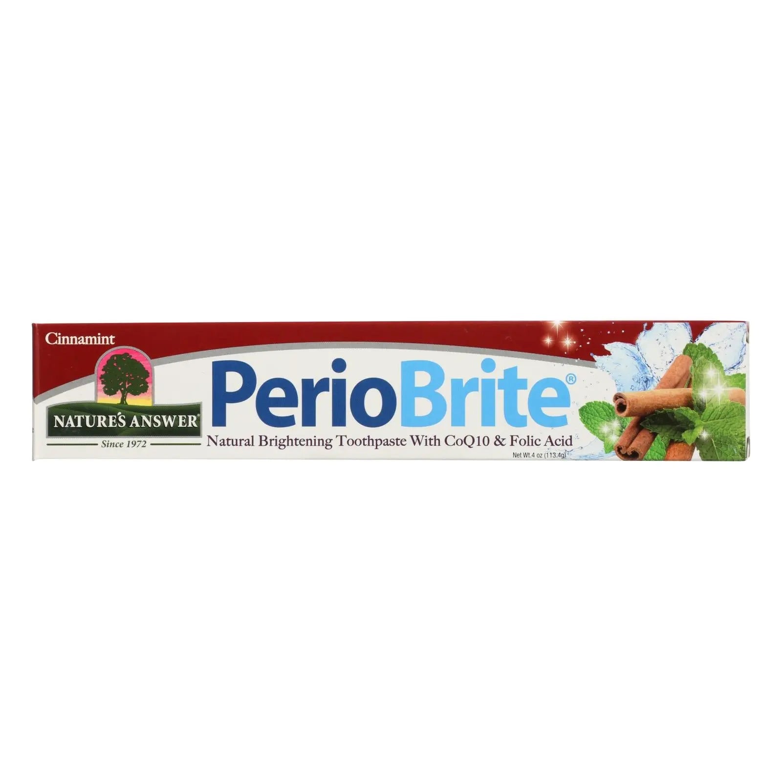 Nature's Answer - Periobrite Toothpaste - Cinnamon - 4 Oz Nature's Answer