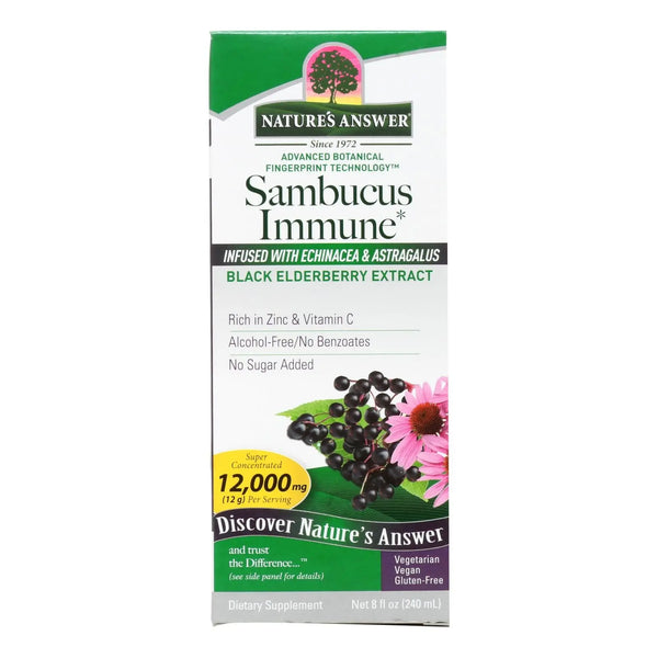 Nature's Answer - Sambucus Immune Support - 8 Oz - GreatEagleInc