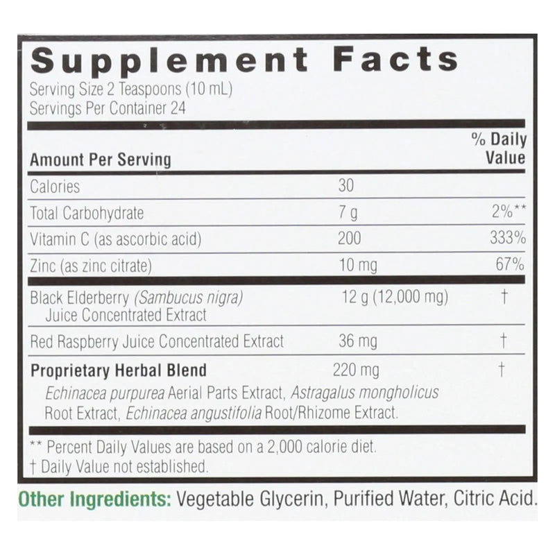 Nature's Answer - Sambucus Immune Support - 8 Oz - GreatEagleInc