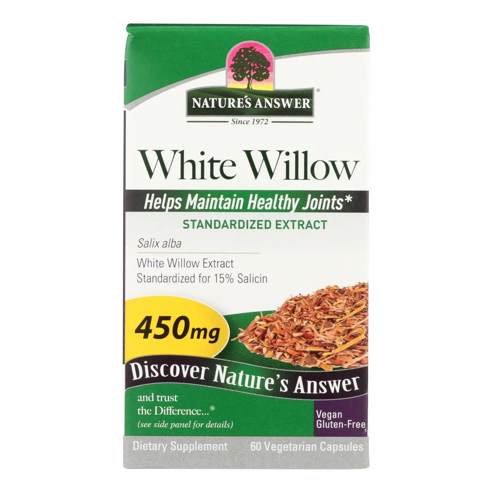Nature's Answer - White Willow Bark Standardized - 60 Vcaps Nature's Answer