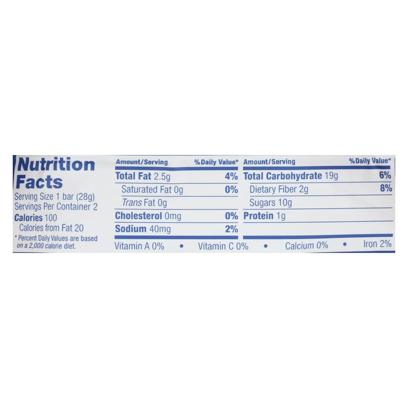 Nature's Bakery Stone Ground Whole Wheat Fig Bar - Blueberry - Case Of 12 - 2 Oz. Nature's Bakery