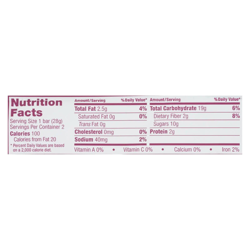 Nature's Bakery Stone Ground Whole Wheat Fig Bar - Original - Case Of 12 - 2 Oz. Nature's Bakery