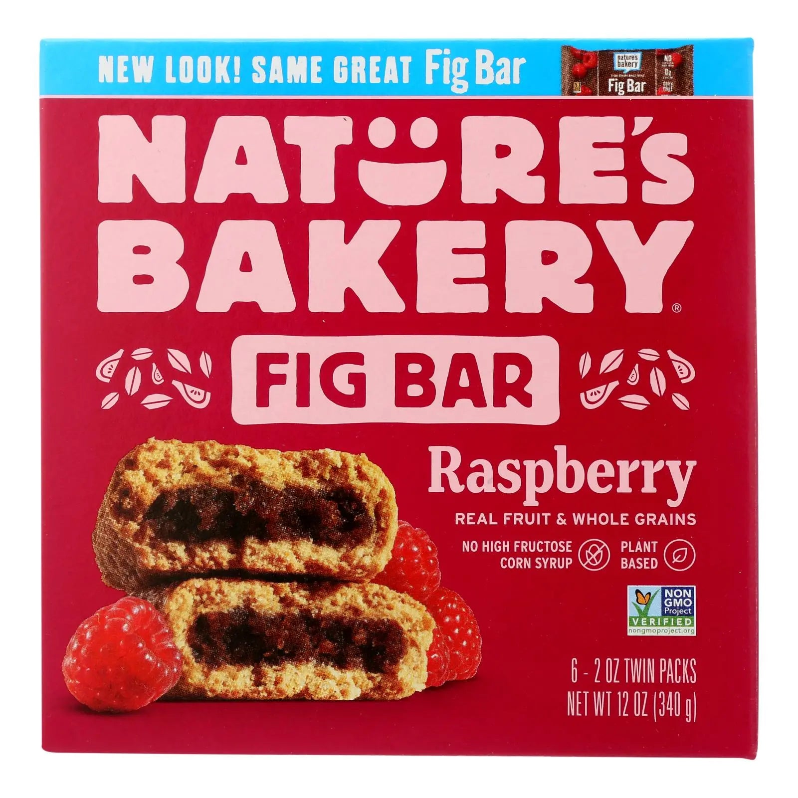 Nature's Bakery Stone Ground Whole Wheat Fig Bar - Raspberry - 2 Oz - Case Of 6 Nature's Bakery