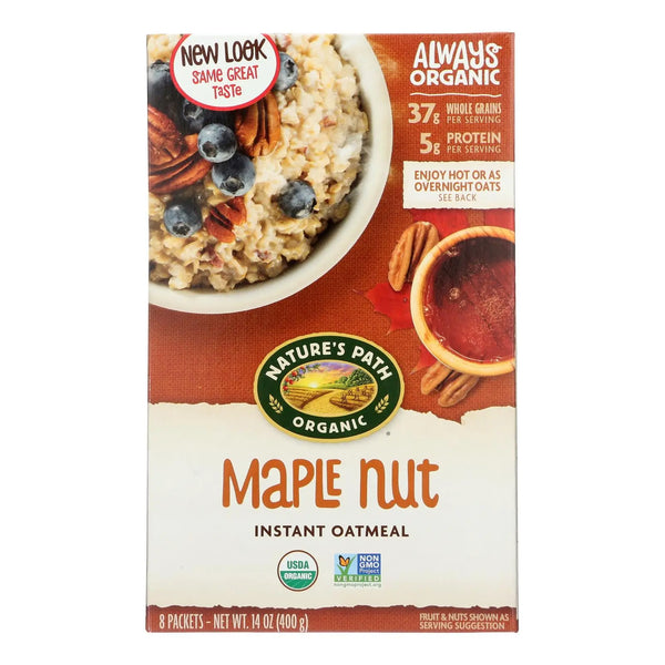 Nature's Path Hot Oatmeal - Maple Nut - Case Of 6 - 14 Oz. Nature's Path