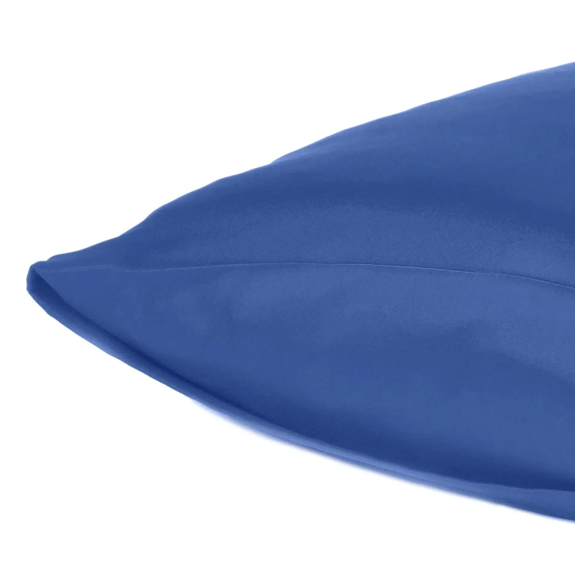 Navy Blue Dreamy Set Of 2 Silky Satin Standard Pillowcases Homeroots Bed & Bath