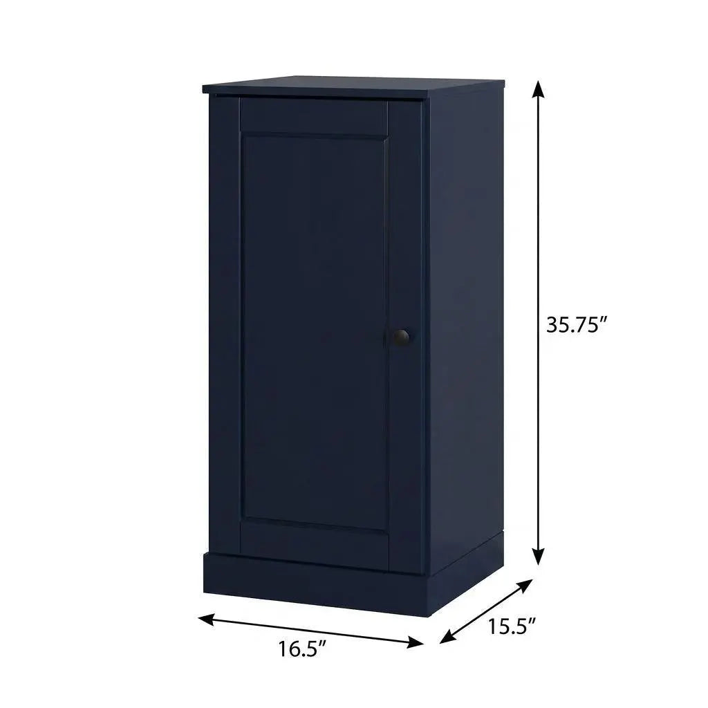 Navy Blue Ten Pair Solid WoodShoe Storage Cabinet Homeroots Organization