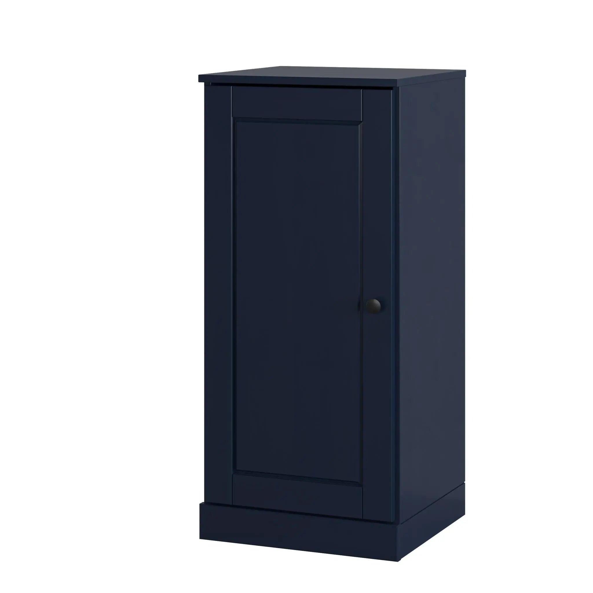 Navy Blue Ten Pair Solid WoodShoe Storage Cabinet Homeroots Organization