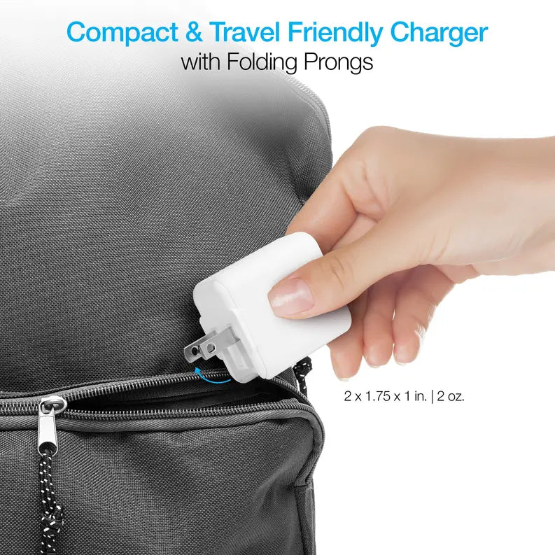 Naztech 20W PD Wall Charger + USB-C to Lightning 4ft Cbl WHT Naztech