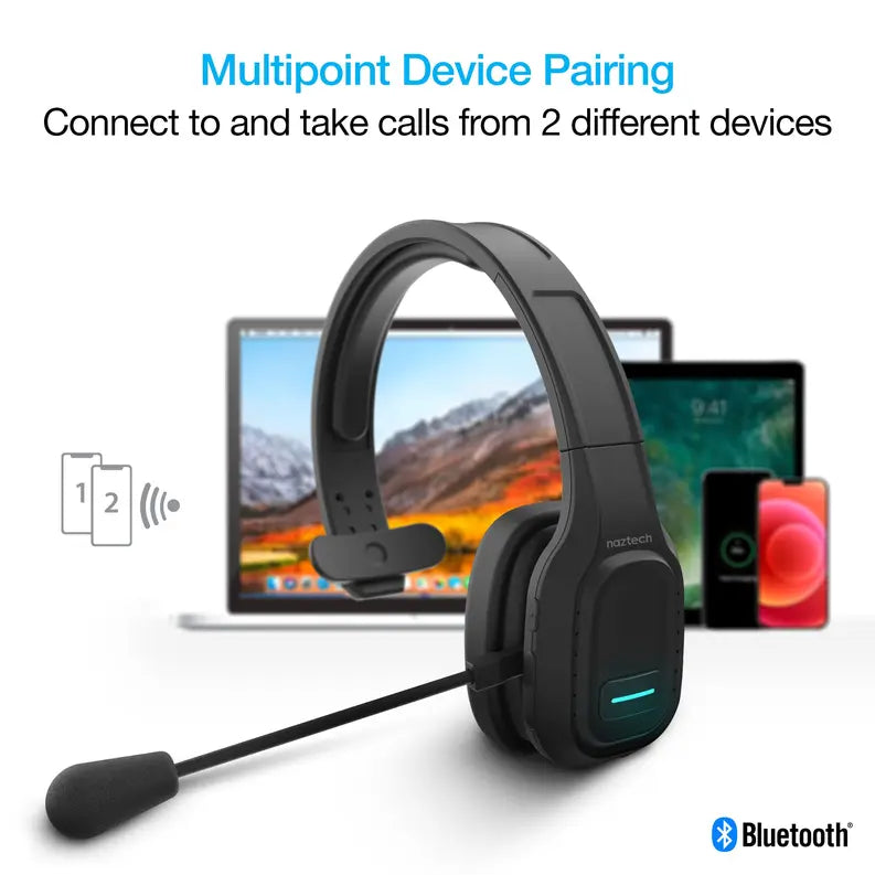 Naztech NXT-700 Xtreme Noise Cancelling Headset - Home Black Naztech