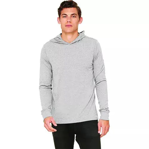 Neil & David - Blank Apparel Men's Long Sleeve Hooded T-Shirt Kids Blanks