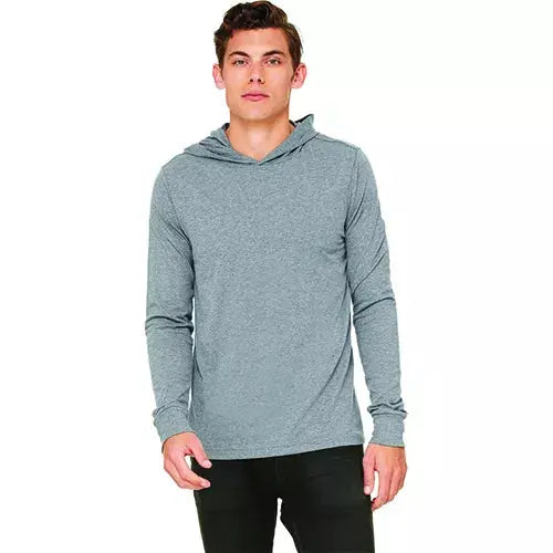 Neil & David - Blank Apparel Men's Long Sleeve Hooded T-Shirt Kids Blanks