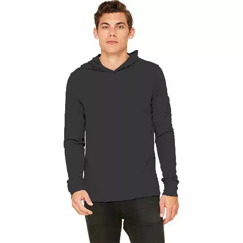 Neil & David - Blank Apparel Men's Long Sleeve Hooded T-Shirt Kids Blanks