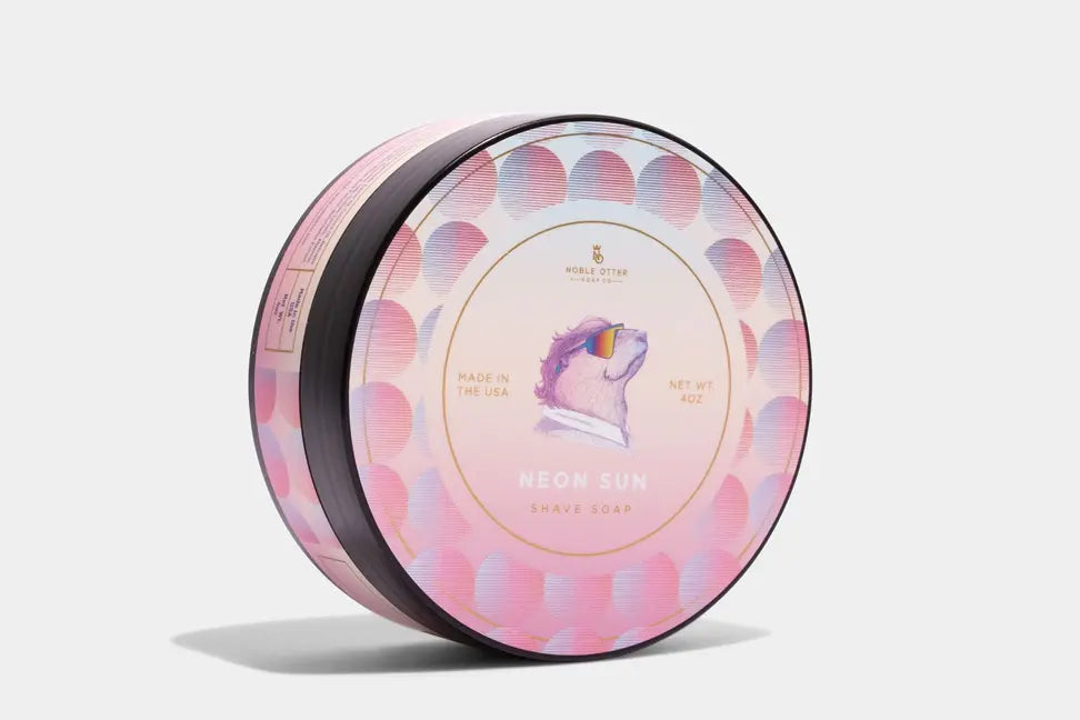 Neon Sun Shave Soap Noble Otter Soap Co