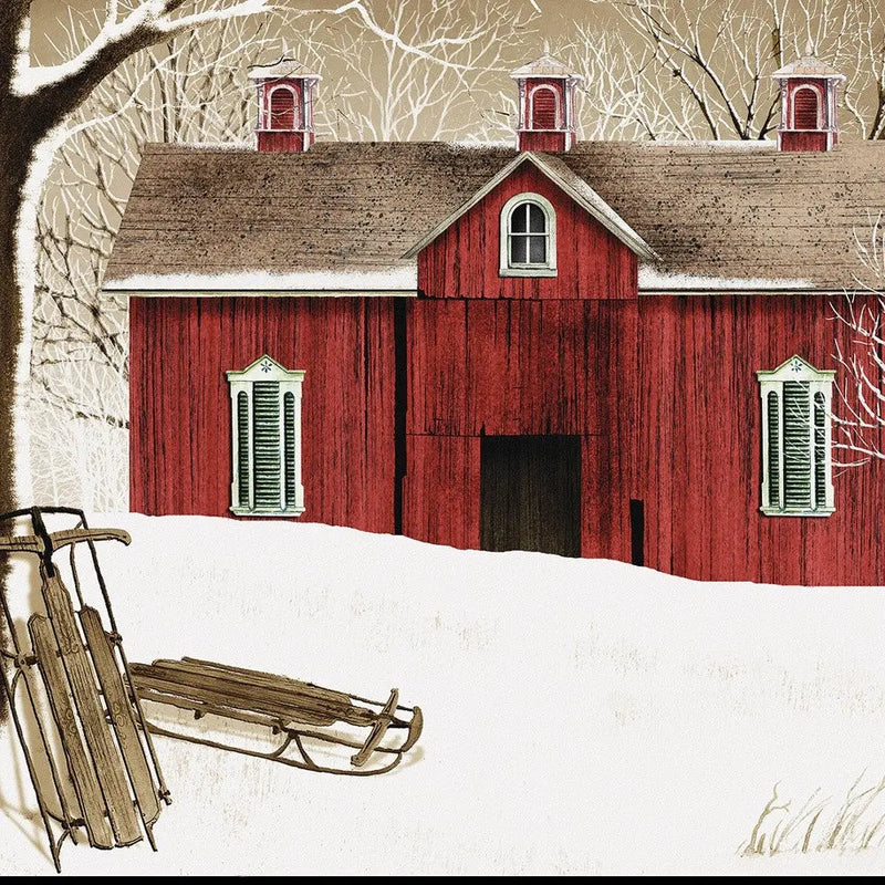 New Fallen Snow 4 Black Framed Print Wall Art - GreatEagleInc