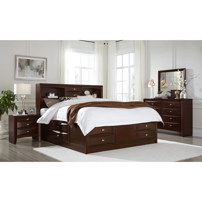 New Merlot Chest With 5 Chambared Drawer Homeroots Bed & Bath