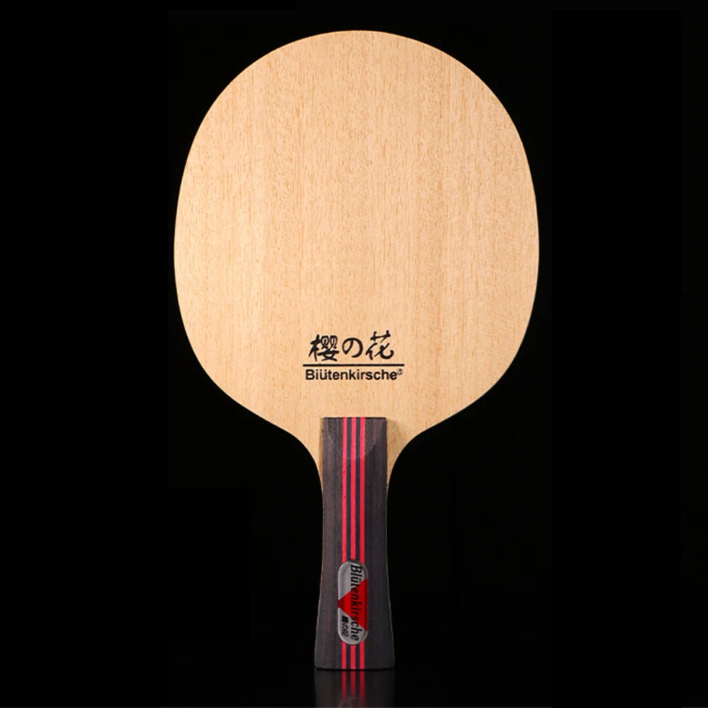 New Table Tennis Racket Bottom Plate Pure Wood Ping Pong Blade Paddle Long Handl Horizontal Grip Table Tennis Blade Durable