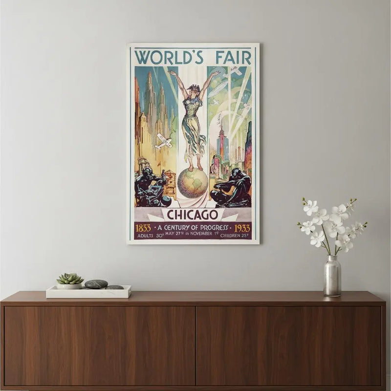 New York 1939 World's Fair Vintage Travel Unframed Print Wall Art Homeroots Home Decor