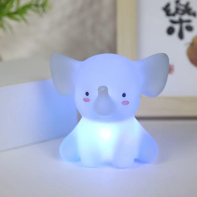 New cartoon little lion night light baby elephant shape stall supply toys LED children's bedside lamp small gifts GreatEagleInc
