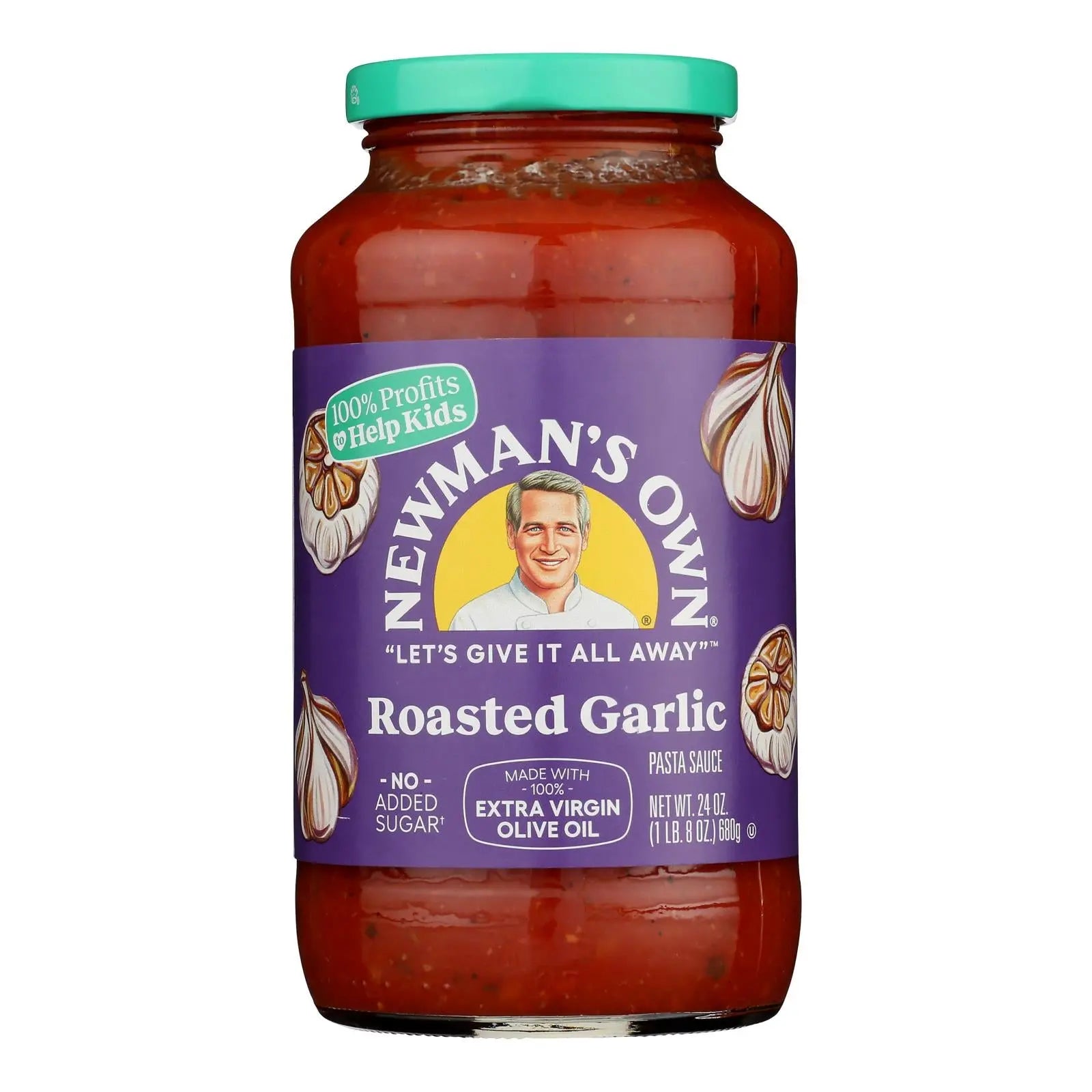 Newman's Own - Pasta Sauce Roasted Garlic - Case Of 8 - 24 Fz Newman's Own