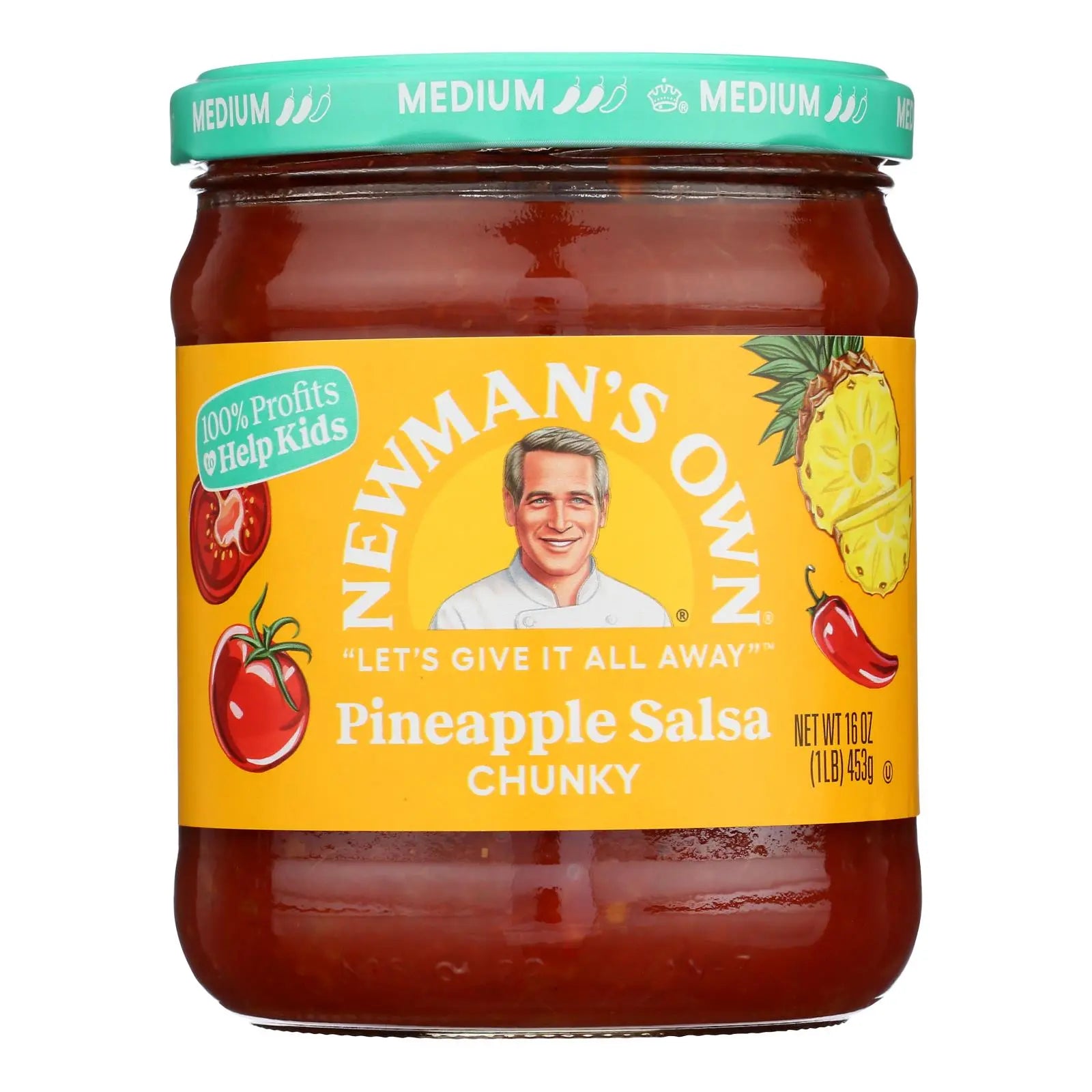 Newman's Own - Salsa Pineapple - Case Of 8-16 Ounces Newman's Own