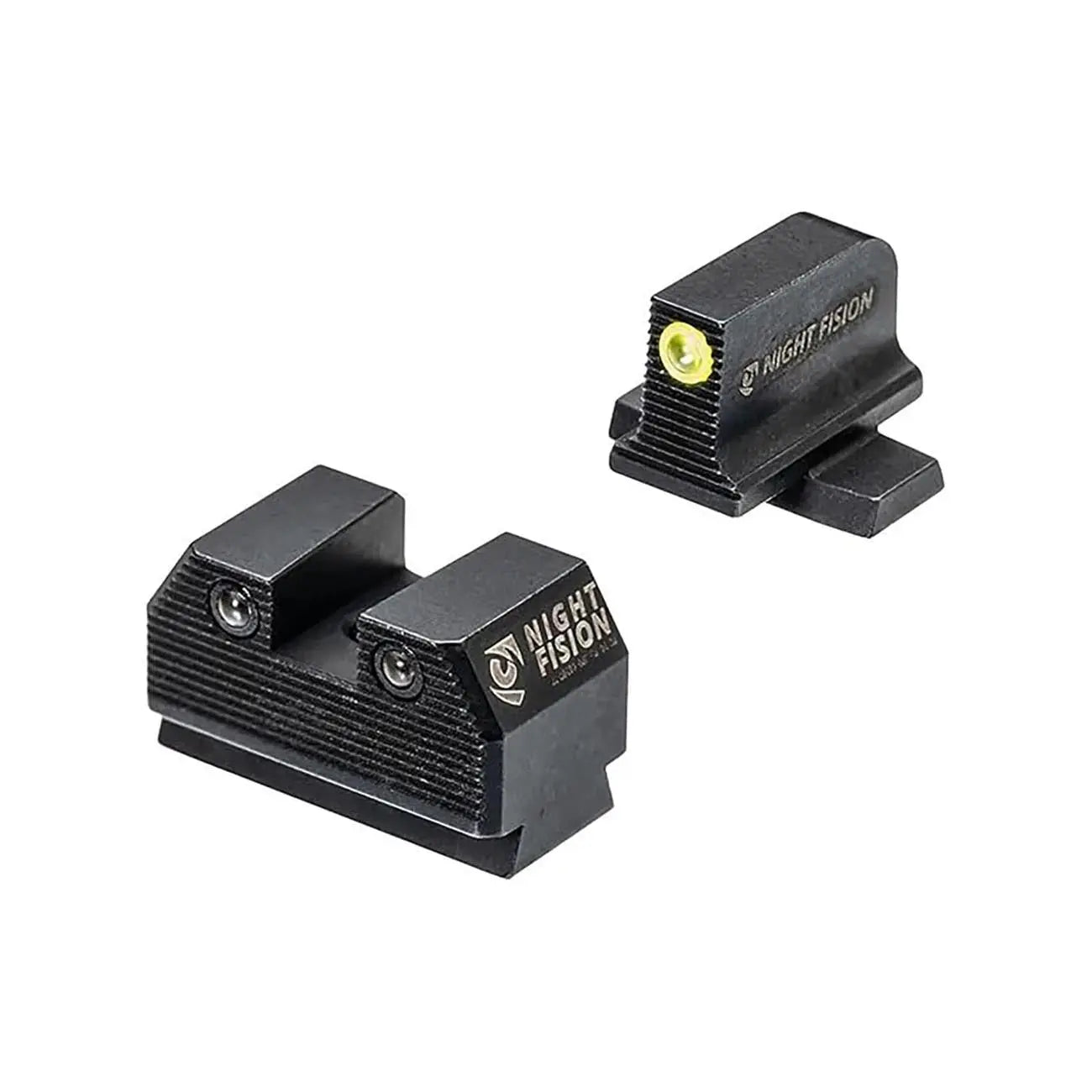 Night Fision Optic Height Sights For Sig Sauer P365/p320 Green Front/blacked Out Rear Sights NIGHTFISION