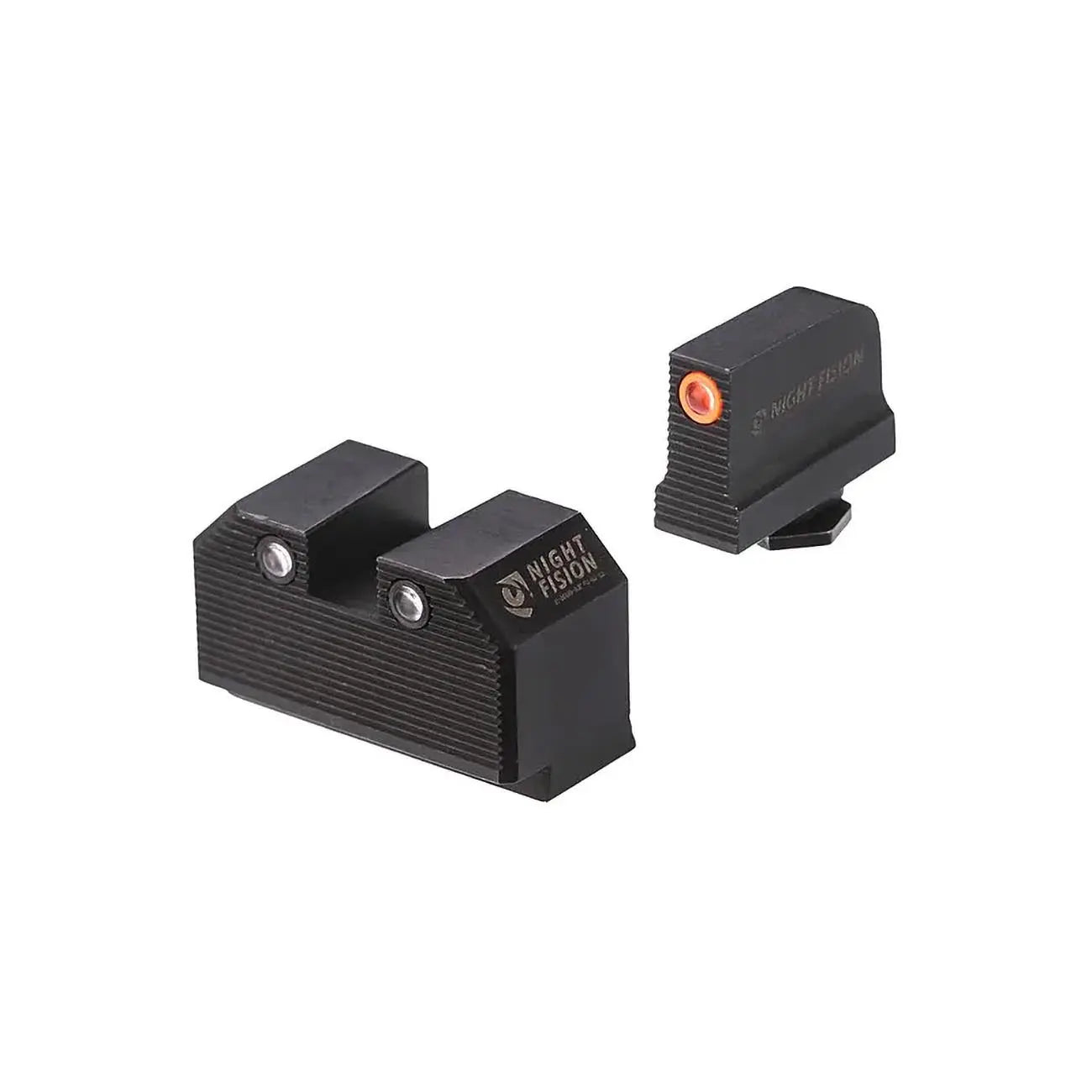 Night Fision Perfect Dot™ Night Sight Set – Optic Co-witness Height Orange Front/blank Square Rear NIGHTFISION